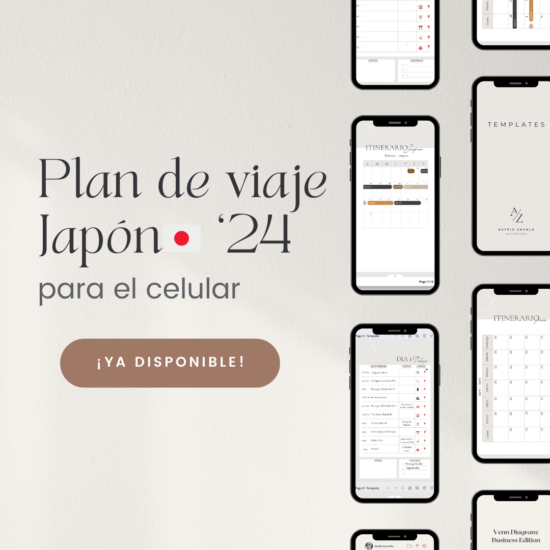 Plan de Viaje Japón (Versión móvil 📱)