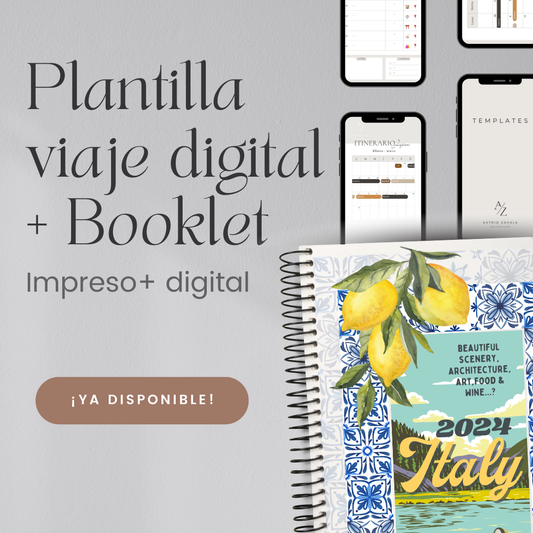 Plantilla Viajes Digital + Booklet ⭐️